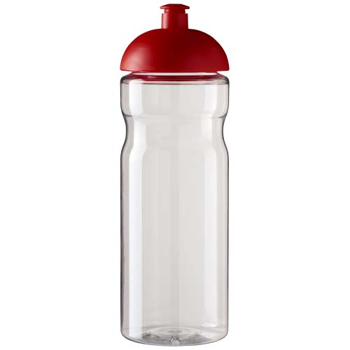 Bidon H2O Eco o pojemności 650 ml z wypukłym wieczkiem Przezroczysty-Czerwony 21009894 (2)