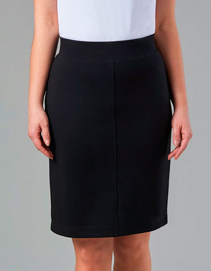 Spódnica Prosta Wciagana Wiskoza Elastan Black BR2370-803829 