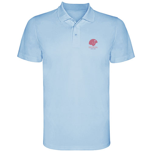 Monzha sportowa koszulka dziecięca polo z krótkim rękawem Błękitny K04042HD (1)