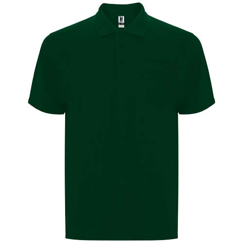 Centauro Premium koszulka polo unisex z krótkim rękawem Butelkowa zieleń R66074Z5 