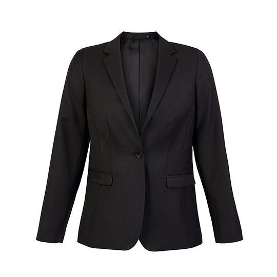 Damska marynarka na jeden guzik Deep Black NB3165-557146 
