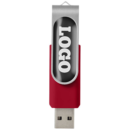Rotate pendrive wyposażony w interfejs USB 3.0 z wypukłym nadrukiem Czerwony 1Z50921N (1)