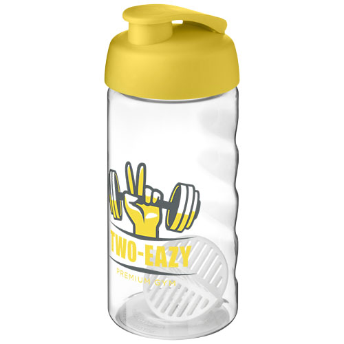 Shaker H2O Active Bop o pojemności 500ml Żółty-Przezroczysty 21070411 (1)