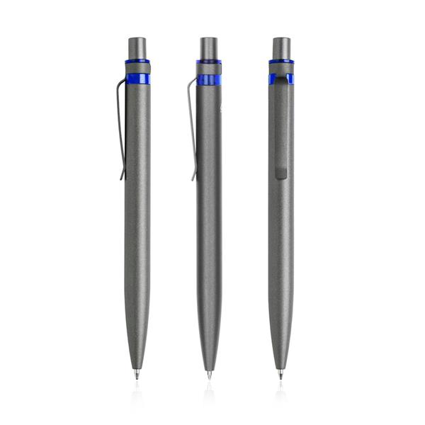 Gadżet reklamowy - Aluminiowy długopis z recyklingu z kolorowym akcentem / Alur