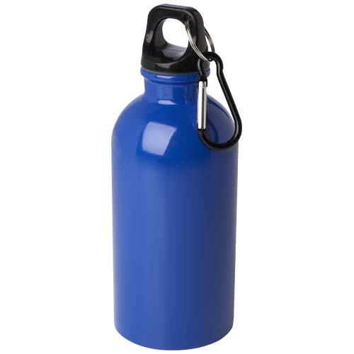 Oregon butelka na wodę o pojemności 400 ml z karabińczykiem wykonana ze stali nierdzewnej z jednowarstwową ścianką z certyfikatem RCS Królewski niebieski 10086053 