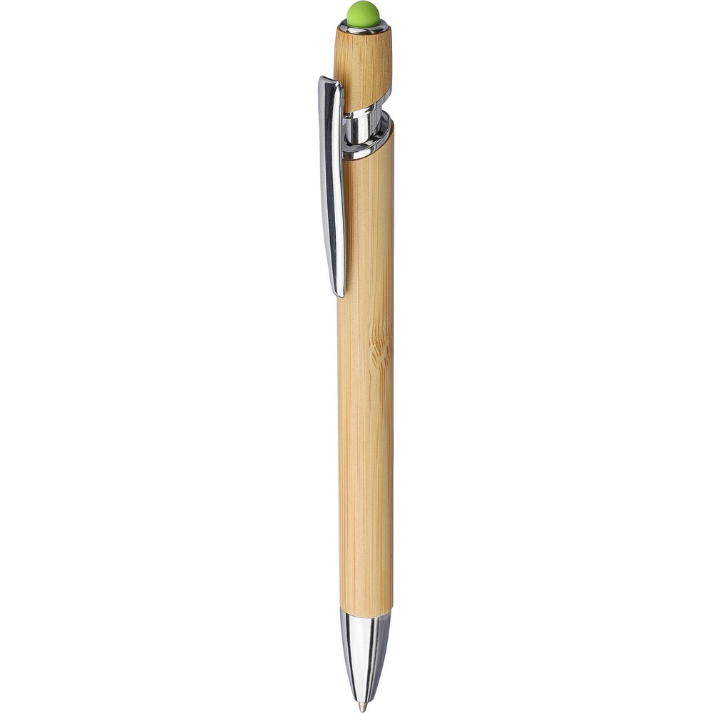 Bambusowy długopis, touch pen Zielony VA442-06 