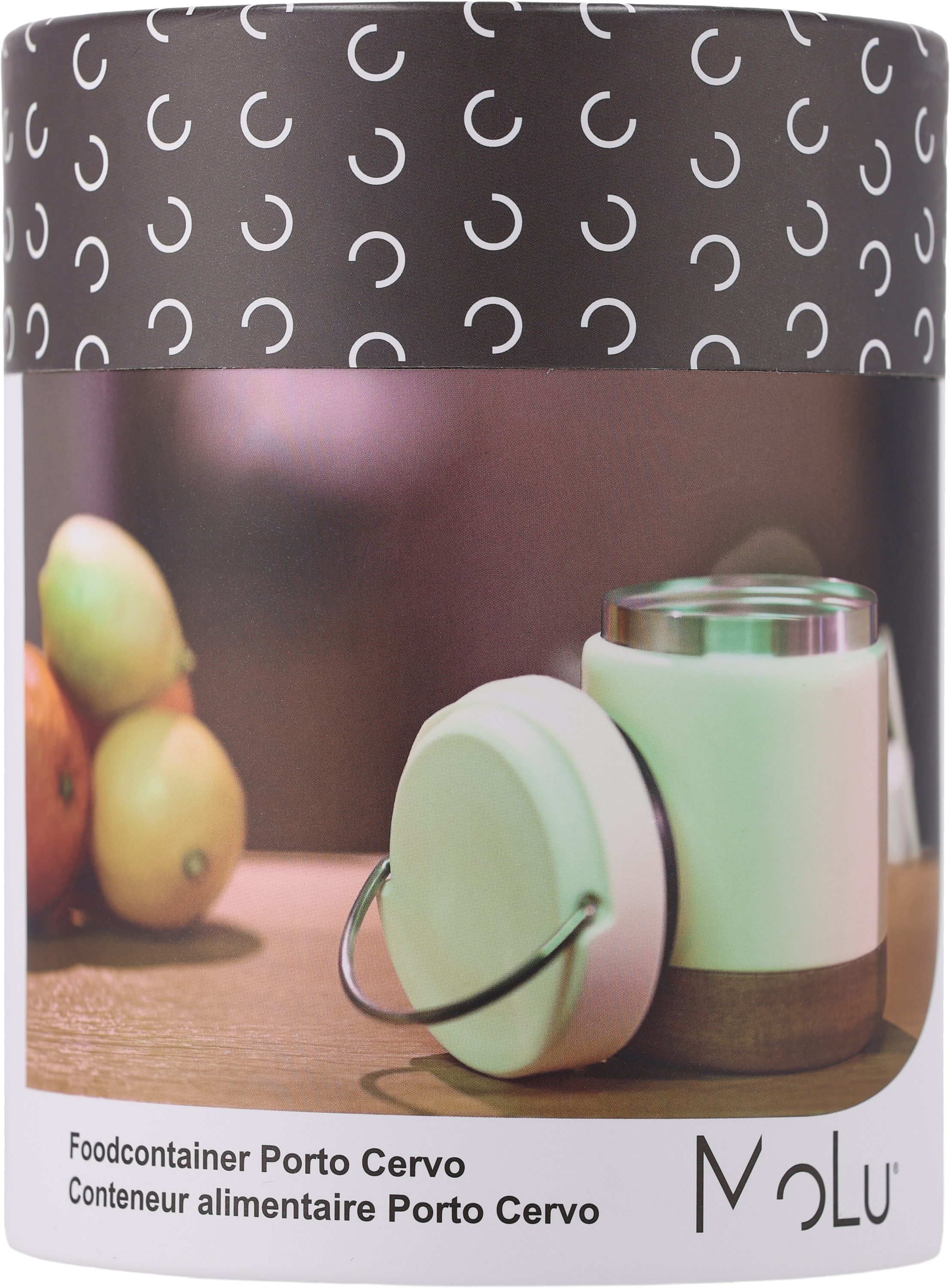 Lunch box termiczny stalowy z recyklingu PORTO CERVO MoLu 400 ml Biały 398306 (7)