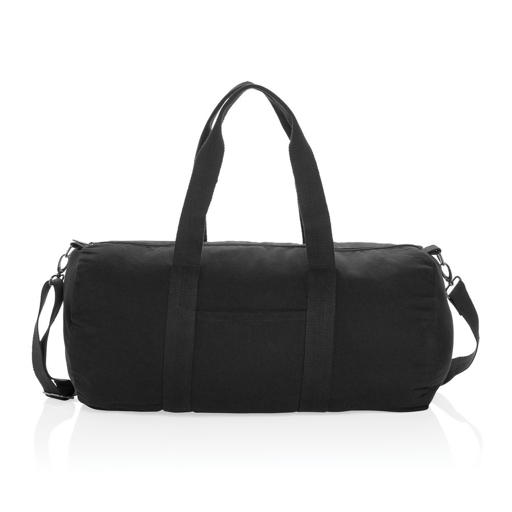 Torba sportowa, podróżna AWARE™, bawełna z recyklingu Czarny P707.191 (1)