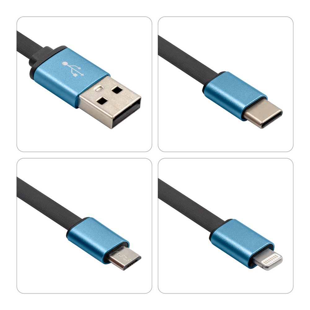 Kabel do ładowania i synchronizacji | Evelyn Granatowy V0479-04 (9)