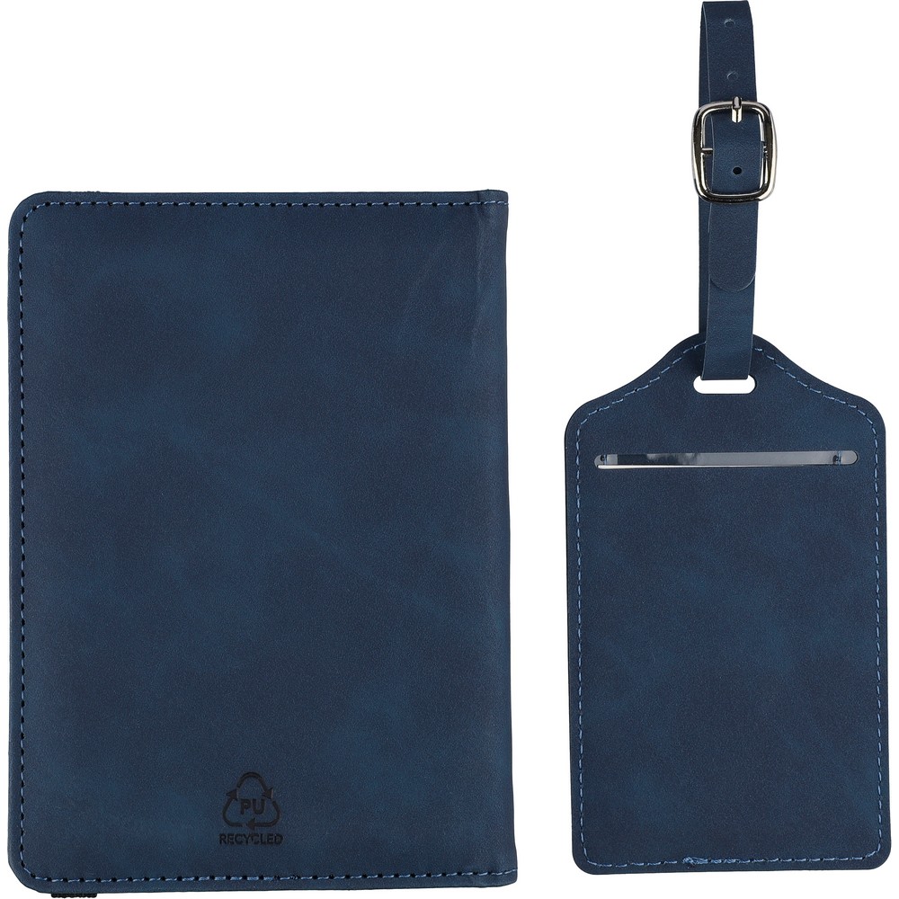 Etui do paszportu, zawieszka do bagażu Niebieski VB183-11 (7)