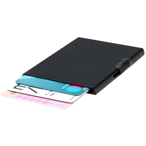 Magnetyczne etui na karty z ochroną RFID, wykonane z materiałów z certyfikatem RCS Czarny 12452890 