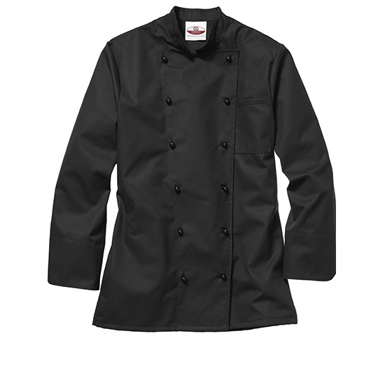 Bluza Kucharska Klasyczna Poliester Bawełna Black CGW907-488387 