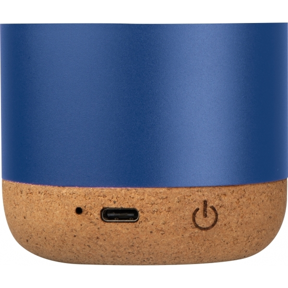 Głośnik bluetooth z aluminium z recyklingu BREST Niebieski 424204 (1)