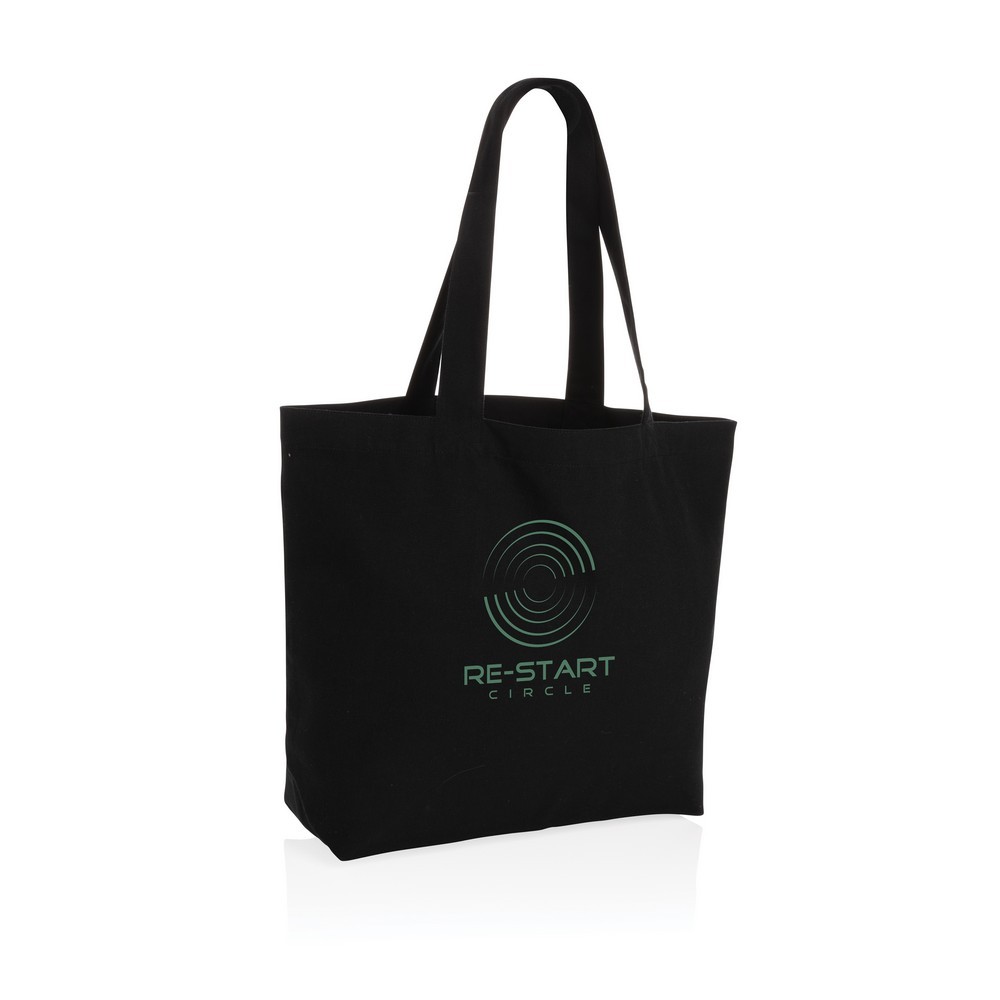 Torba na zakupy AWARE™, bawełna z recyklingu Czarny P762.961 (3)