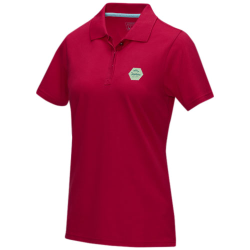 Damska organiczna koszulka polo Graphite z certyfikatem GOTS Czerwony 37509250 (2)