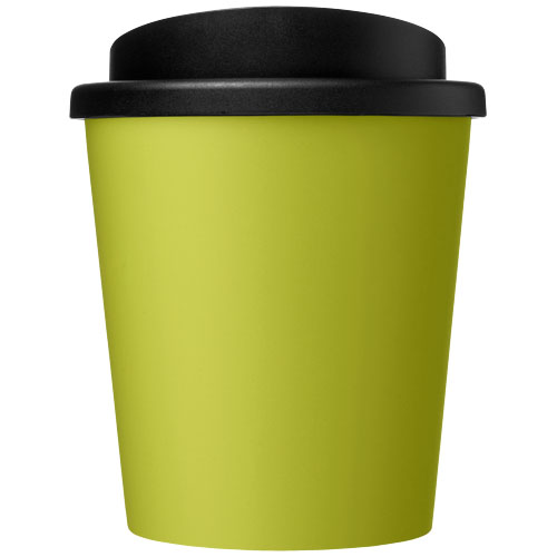 Kubek izolowany z recyklingu Americano® Espresso o pojemności 250 ml  Limonkowy-Czarny 21045263 (2)