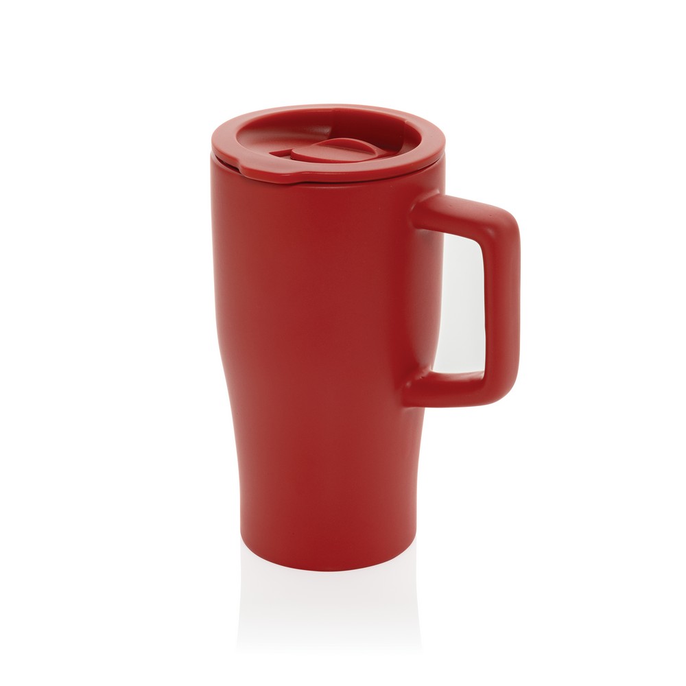 Ceramiczny kubek podrożny 490 ml Czerwony P437.2204 