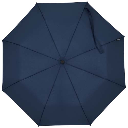 Składany parasol Agnes 21 cali z funkcją automatycznego otwierania, wykonany z tworzywa RPET Granatowy 13015755 (2)