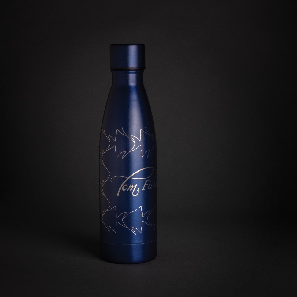Butelka termiczna 500 ml, stal nierdzewna z recyklingu Niebieski P433.275 (6)