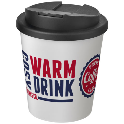 Americano® Espresso 250 ml tumbler with spill-proof lid Biały-Czarny 21069900 (1)
