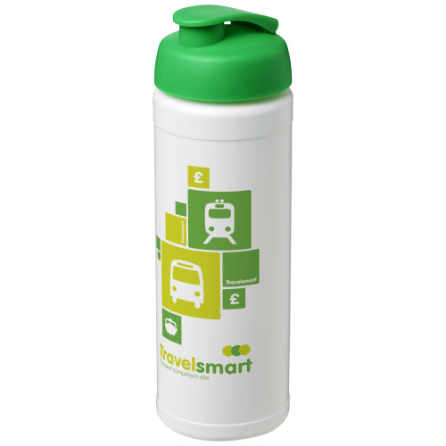 Bidon Baseline® Plus o pojemności 750 ml z wieczkiem zaciskowym Biały-Zielony 21007006 (1)