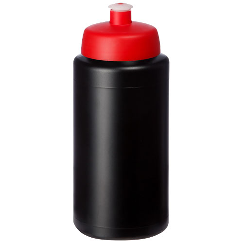 Bidon Baseline® Plus o pojemności 500 ml ze sportowym wieczkiem i uchwytem Czarny-Czerwony 21068714 