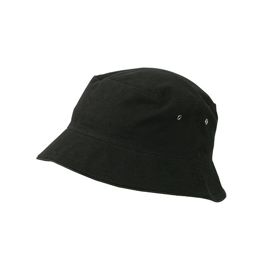 Kapelusz Rybacki Bawełniany - Black & Red Black MB012-555844 