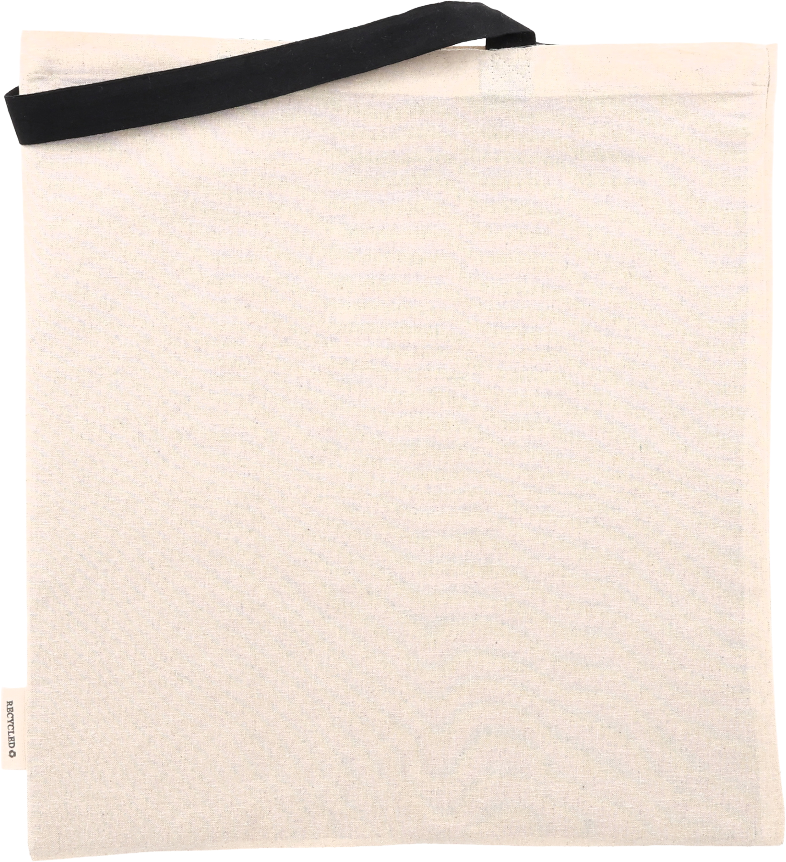 Torba bawełniana z długimi uszami, z recyklingu 140g/m2 CAMBRIDGE Czarny 545403 (3)