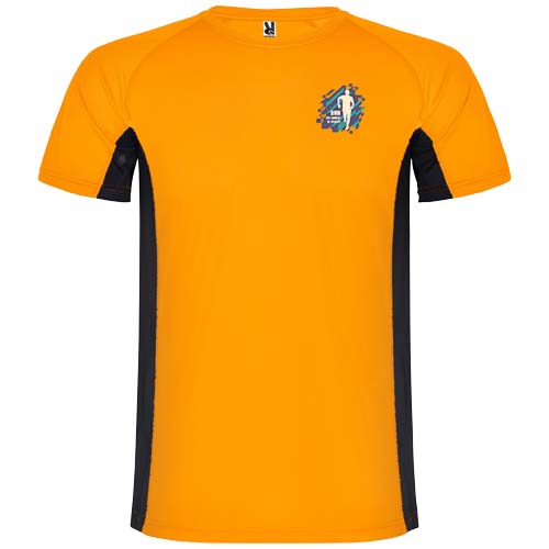 Shanghai sportowa koszulka męska z krótkim rękawem Fluor Orange R65959A1 (1)