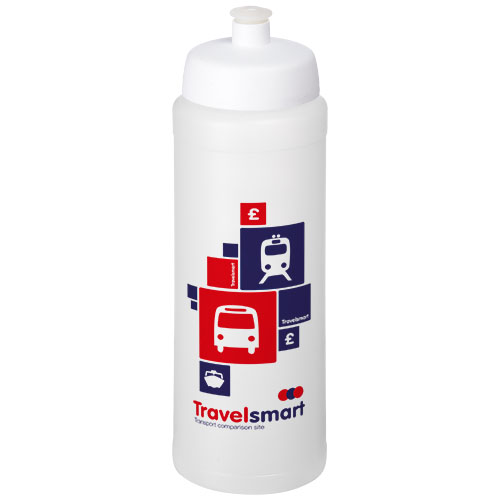 Bidon Baseline® Plus o pojemności 750 ml ze sportowym wieczkiem i uchwytem Przezroczysty-Biały 21068916 (1)