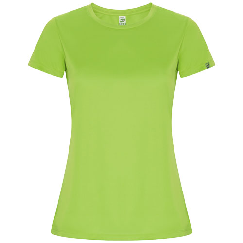 Imola sportowa koszulka damska z krótkim rękawem Lime / Green Lime R04282X1 