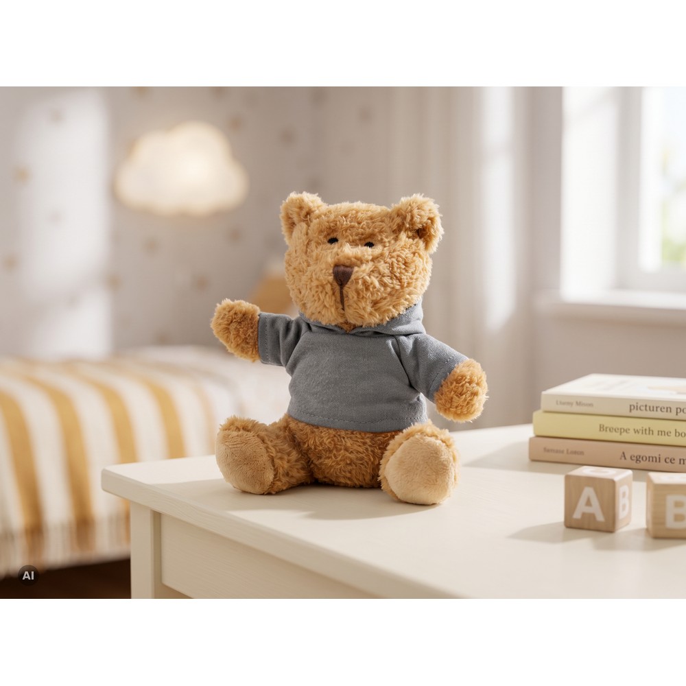 Pluszowy miś z koszulką | Camicero Szary HE863-19 (1)