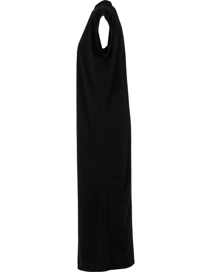 Sukienka Długa Rozszerzane Ramiona Bawełna Poliester Black BY415-992763 (4)