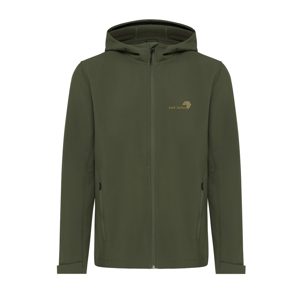 Męska kurtka softshell Iqoniq Makalu AWARE™ Khaki T1700.020.L (8)
