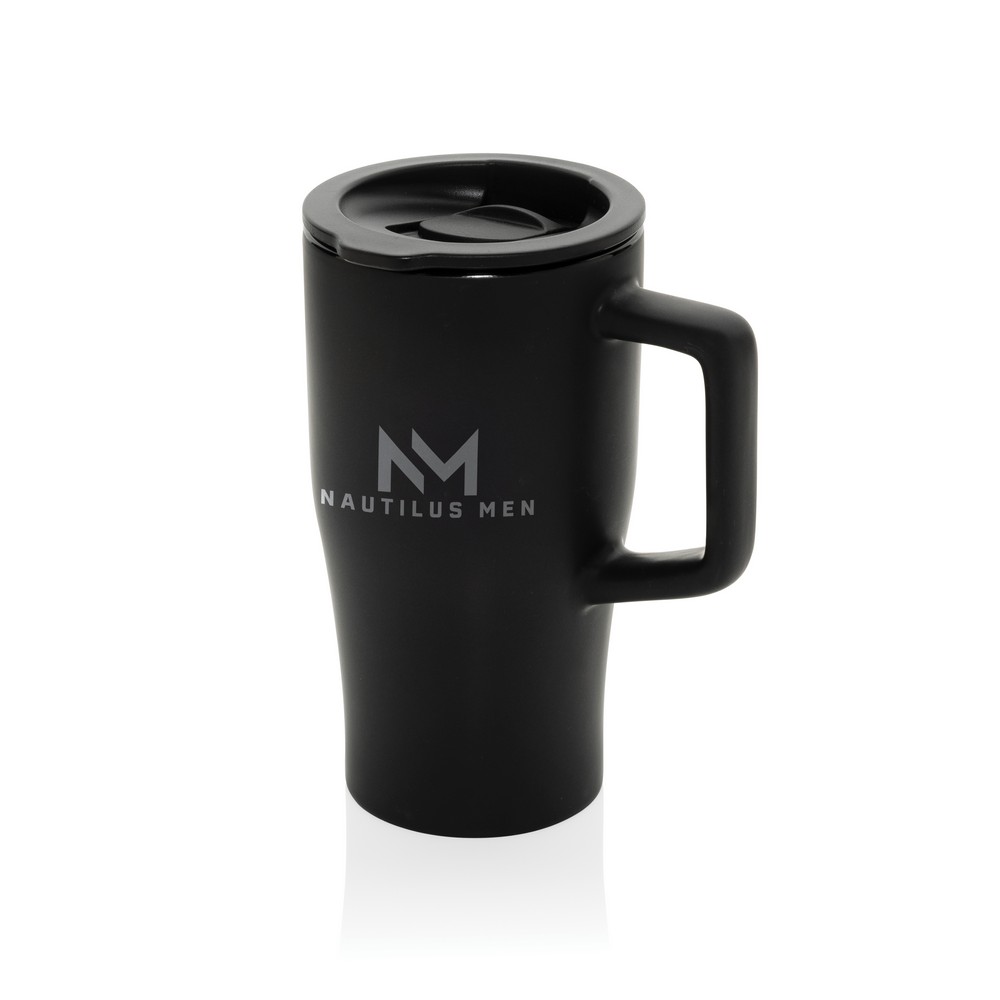 Ceramiczny kubek podrożny 490 ml Czarny P437.2201 (7)