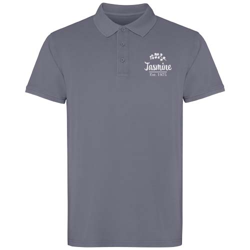 Austral koszulka polo unisex z krótkim rękawem  Ciemny szary R2202E20 (1)