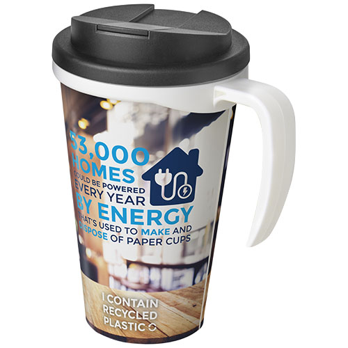 Gadżet reklamowy - 50x Kubek Brite-Americano® 350 ml z wieczkiem zapobiegającym rozchlapaniu