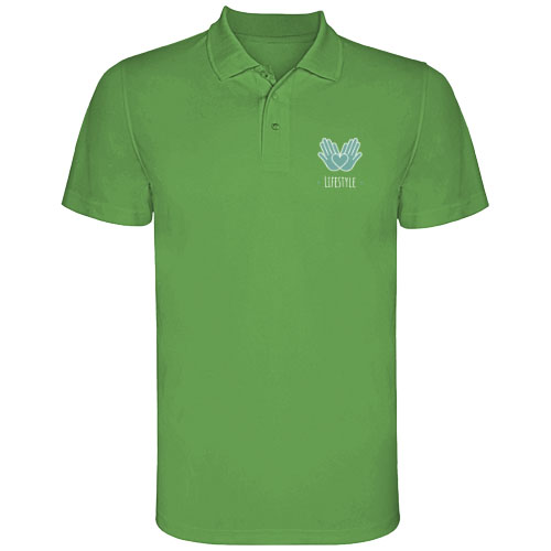 Monzha sportowa koszulka męska polo z krótkim rękawem Paprociowy zielony R04045D1 (1)
