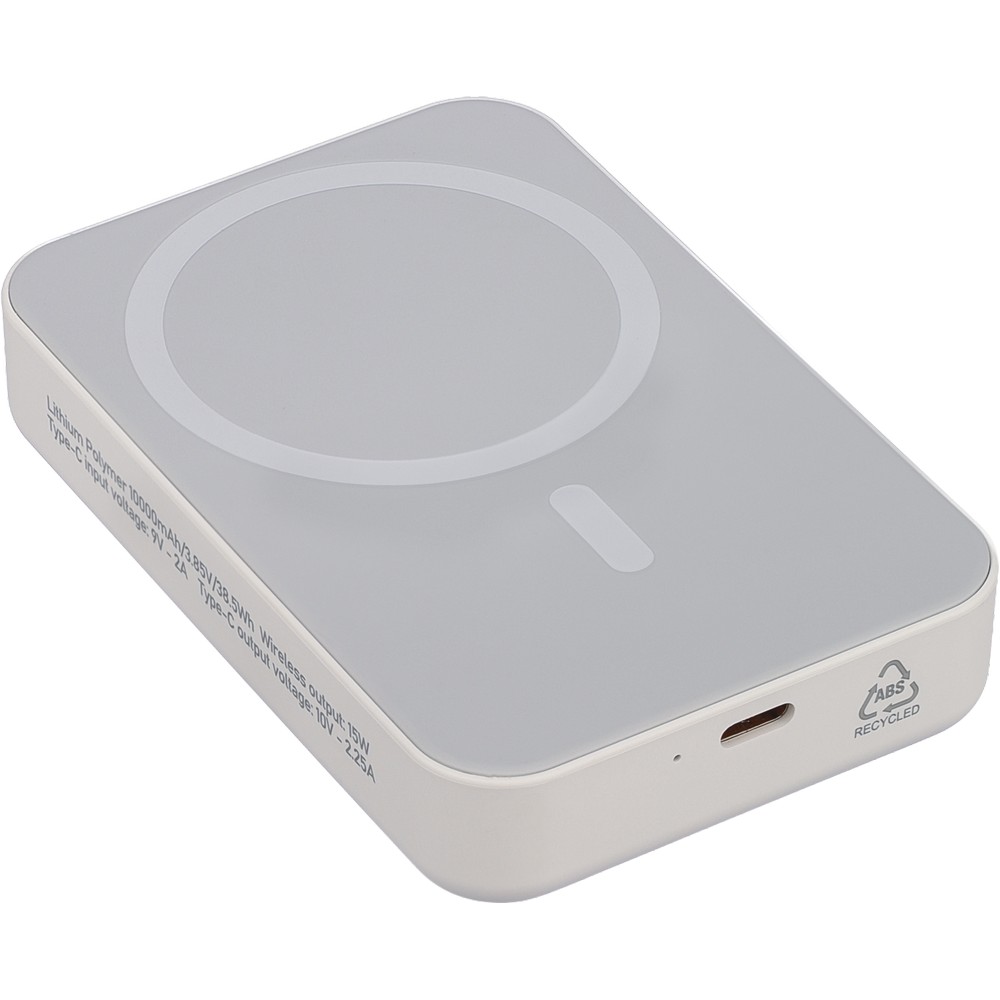 Bezprzewodowy power bank 10000 mAh Biały VB277-02 