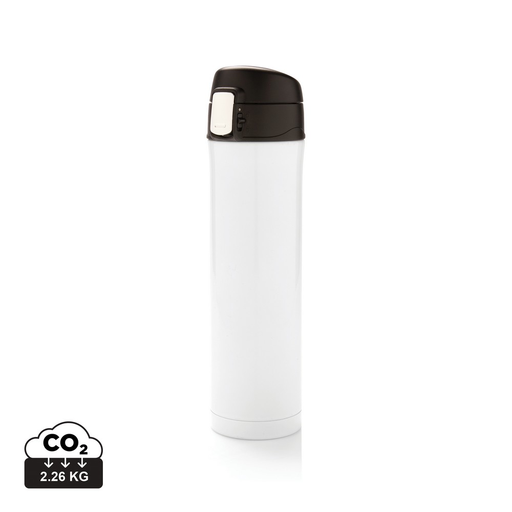 Kubek termiczny 450 ml, stal nierdzewna z recyklingu Biały P435.503 (16)