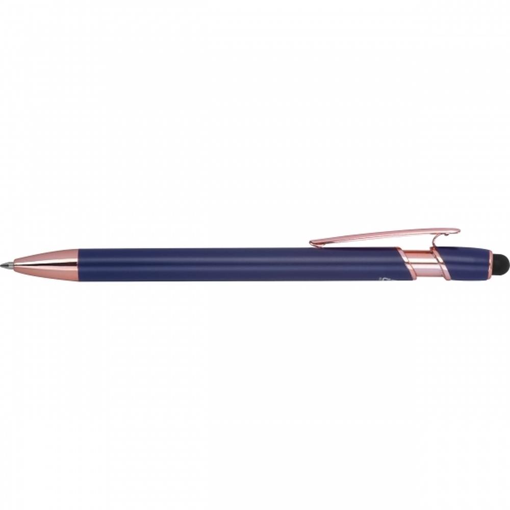 Długopis aluminiowy z recyklingu żelowy touch pen BELO HORIZONTE Granatowy 528144 (1)
