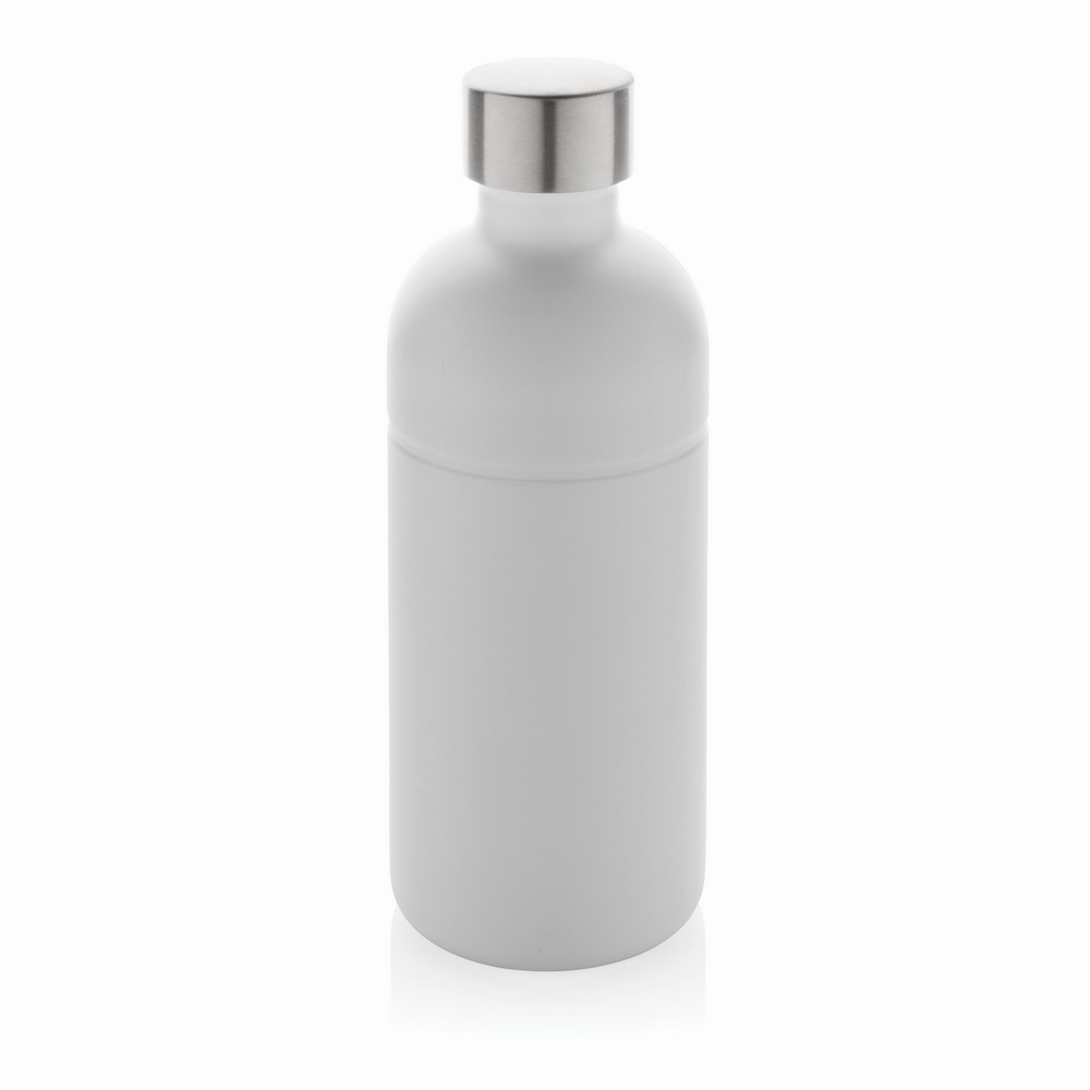 Butelka sportowa 800 ml Soda do napojów gazowanych, stal nierdzewna z recyklingu Biały P435.803 