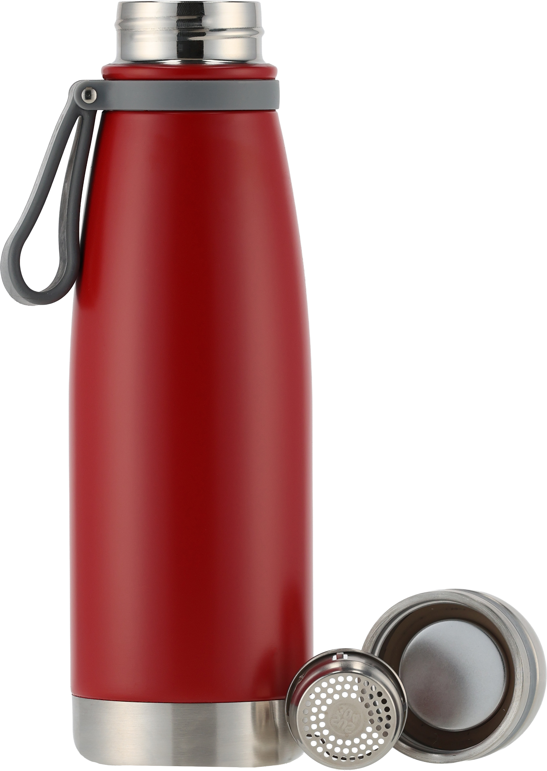 Butelka termiczna stalowa Pierre Cardin 650 ml Czerwony B9000501IP305 (5)