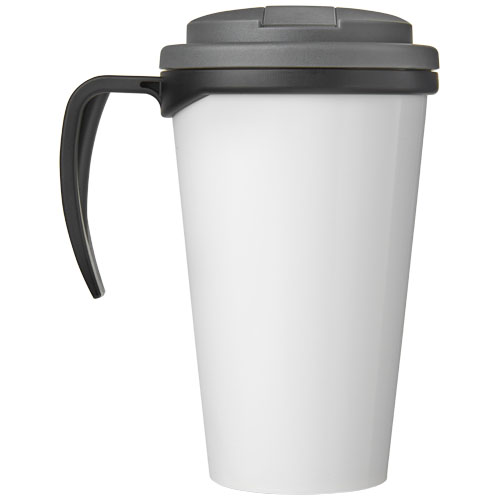 Kubek Brite-Americano® 350 ml z wieczkiem zapobiegającym rozchlapaniu Czarny-Szary 21042004 (3)