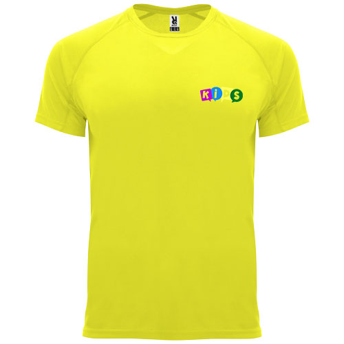 Bahrain sportowa koszulka dziecięca z krótkim rękawem Fluor Yellow K04071CD (1)