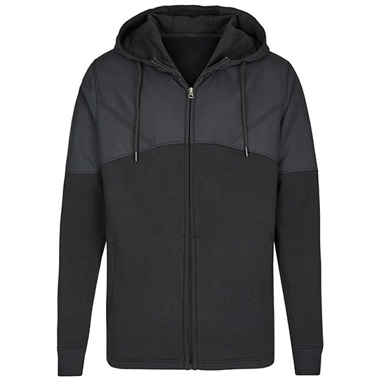 Bluza Rozpinana Klasyczna Mieszanka Materialow Black MY910-556980 
