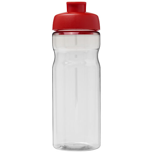 Bidon H2O Active® Base Tritan™ o pojemności 650 ml z klapką Przezroczysty klarowny-Czerwony 21043618 (2)