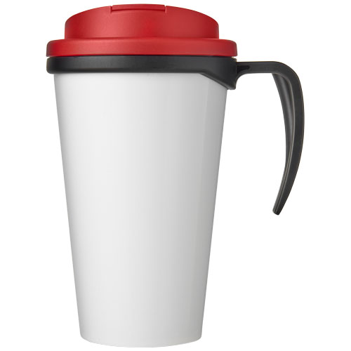 Kubek Brite-Americano® 350 ml z wieczkiem zapobiegającym rozchlapaniu Czarny-Czerwony 21042002 (2)