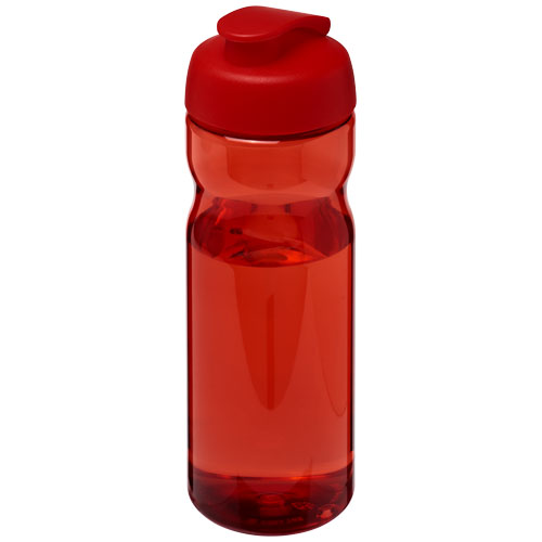 Bidon H2O Eco o pojemności 650 ml z wieczkiem zaciskowym Czerwony-Czerwony 21009716 