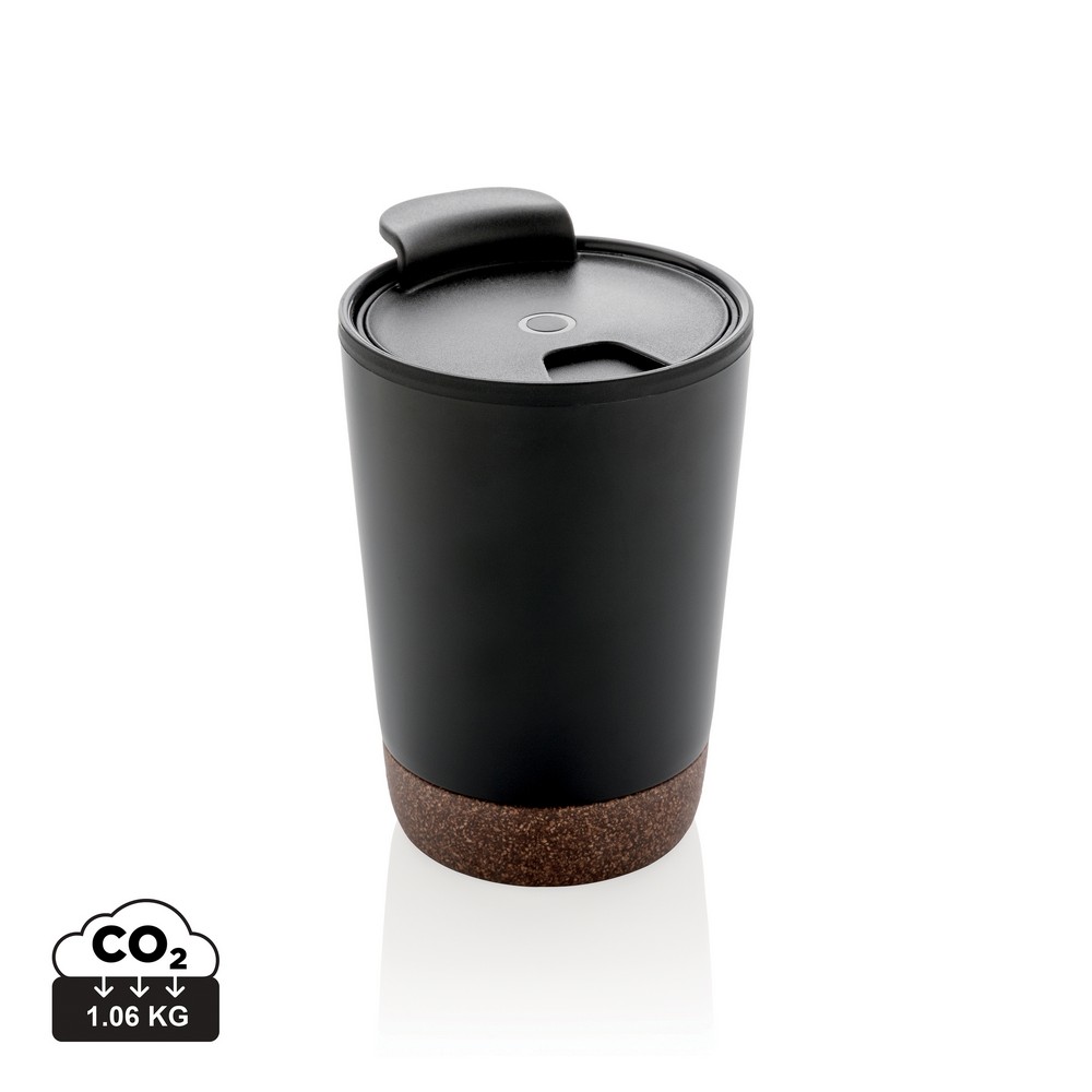 Kubek termiczny 300 ml, PP z recyklingu Czarny P435.071 (11)